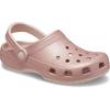 Hausschuh CROCS "Classic Glitter Clog, Badesandale", Damen, Gr. 41, rosa (rosa glitter), Croslite, Glitzer, modisch, Schuhe, Sommerschuh, Schlappen, Schlupfschuh mit Glitzer verziert