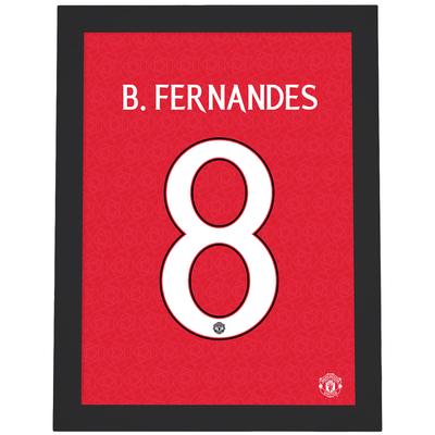 Bruno Fernandes Shirt Design gerahmter Druck – A2 Image