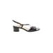 Salvatore Ferragamo Sandals: Black Print Shoes - Women's Size 6 - Open Toe