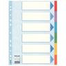 Esselte Kartonregister Standard Blanko, A4, Karton, 6 Blatt, weiss