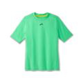 Brooks Damen Laufshirt HIGH POINT SHORT SLEEVE Kurzarm, grün, Gr. 40