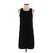 Tildon Casual Dress - Mini Crew Neck Sleeveless: Black Print Dresses - Women's Size Small