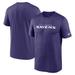 Men's Nike Purple Baltimore Ravens Legend Wordmark Performance T-Shirt