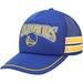 Men's '47 Royal Golden State Warriors Sidebrand Stripes Trucker Adjustable Hat