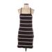 Sanctuary Casual Dress - Mini: Black Stripes Dresses - Women's Size Large