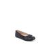 Women's Nile Flat by LifeStride in Navy Faux Leather (Size 9 M)