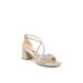 Wide Width Women's Captivate Sandal by LifeStride in Beige Faux Leather (Size 9 1/2 W)