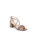 Wide Width Women's Captivate Sandal by LifeStride in Bronze Faux Leather (Size 10 W)