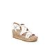 Women's Bailey Sandal by LifeStride in White Faux Leather (Size 7 M)