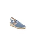 Wide Width Women's Katrina 2 Espadrilles by LifeStride in Blue Denim Fabric (Size 9 1/2 W)