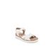 Women's Zuri Sandal by LifeStride in White Fabric (Size 6 1/2 M)