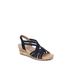 Women's Mallory Sandal by LifeStride in Lux Navy Fabric (Size 6 1/2 M)