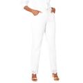 Plus Size Women's Lace Trim Classic Denim Jean by Jessica London in White (Size 20 W)