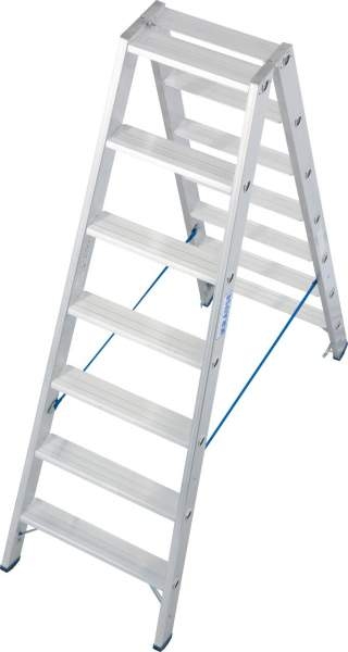 Krause Stufenstehleiter aus Aluminium, mit 2 x 7 Stufen Image