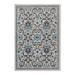 Taza Traditional Outdoor Rug - Charcoal, 4' X 6' - Grandin Road