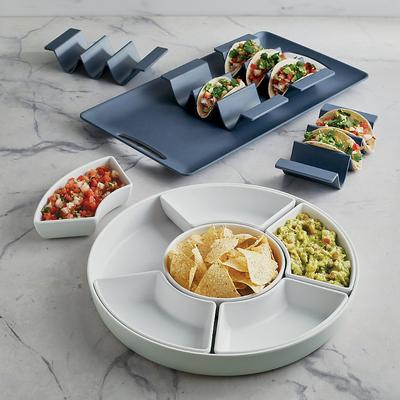 Set of 4 Del Mar Melamine Dinnerware - Indigo Salad Plates in Indigo - Frontgate