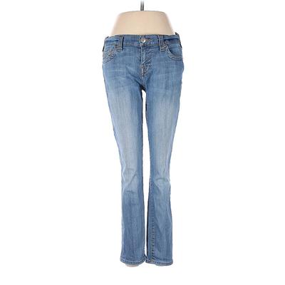 True Religion Jeans - High Rise Boot Cut Boot Cut: Blue Bottoms - Women's Size 27 - Medium Wash