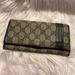 Gucci Accessories | Gucci Coated Canvas Long Wallet | Color: Black/Gray | Size: Os