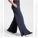 Athleta Pants & Jumpsuits | Athleta Navy Blue Metropolis Wide Leg Primatwill Travel Pant Size 10 Pants B14 | Color: Blue | Size: 10