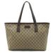 Gucci Bags | Gucci Gg Supreme Plus Tote Bag Shoulder Pvc Leather Beige Dark Brown 211137 | Color: Brown | Size: Os