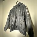 Adidas Jackets & Coats | 3 Stripe Essential Hooded Jacket Mens | Color: Gray | Size: M