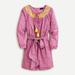 J. Crew Dresses | J.Crew Embroidered Romper In Pink Vines Block Print Ap193 Size 16 Plus F | Color: Pink/Yellow | Size: 16