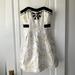 Lilly Pulitzer Dresses | Lilly Pulitzer Strapless Mini Dress, White With Black And Gold Detail. Size 00. | Color: White | Size: 00