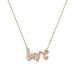 Kate Spade Jewelry | Kate Spade Say Yes Love Gold Plated Pendant Necklace 16" New | Color: Gold | Size: 16" +3"