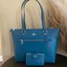Coach Bags | New Coach Gallery Tote Bag & Wallet Set | Color: Blue | Size: Os