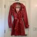 Burberry Jackets & Coats | Burberry Raincoat. Size 10 | Color: Red | Size: 10