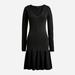 J. Crew Dresses | J Crew Ruffle-Hem Sweater-Dress Item Bk853 | Color: Black | Size: Various