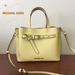 Michael Kors Bags | Michael Kors Emilia Small Pebbled Leather Satchel | Color: Gold | Size: Small