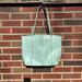 Kate Spade Bags | Kate Spade Mint Green Leather Tote Bag Purse | Color: Blue/Green | Size: Os