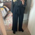 Zara Pants & Jumpsuits | Navy-Blue Zara Trousers | Color: Black/Blue | Size: 10