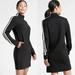 Athleta Dresses | 12. Athleta Circle Long Sleeve Quarter Zip Dress | Color: Black/White | Size: L