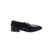 Sarto by Franco Sarto Flats: Loafers Chunky Heel Classic Black Solid Shoes - Women's Size 9 1/2 - Almond Toe