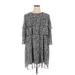 Who What Wear Casual Dress: Gray Marled Dresses - Women's Size X-Large