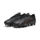 Fußballschuh PUMA "ULTRA PLAY FG/AG Fußballschuhe Jugendliche" Gr. 36, rosa (black copper rose metallic) Kinder Schuhe Fußballschuhe