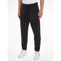 Jogginghose TOMMY JEANS "TJM REG BADGE JOGGER" Gr. S, N-Gr, schwarz (black) Herren Hosen Jogginghosen