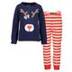 Pyjamaoberteil BLUE SEVEN "Blue Seven Mädchen Pyjama KIDS GIRLS BASICS - 2er Set" Gr. 104, blau (564, ultramarin) Kinder Shirts Langarmshirts