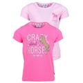 T-Shirt SALT AND PEPPER "Crazy Horses" Gr. 104, pink (pink, rosa) Mädchen Shirts T-Shirts