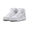 Sneaker PUMA "Rebound Sneakers Erwachsene", Gr. 44, grau (weiß ash gray), Obermaterial: Synthetik; Futter: Textil; Innensohle: Textil; Laufsohle: Gummi, Schuhe