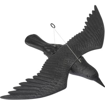 Vogelattrappe GARDIGO "Vogel-Abwehr Falke", schwarz, B:12cm H:11cm T:57cm, Kunststoff, Tierattrappen