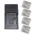 Batterie NP-40 + chargeur USB pour Fujifilm FinePix FHighly F403 F420 F455 F460 F470 F480