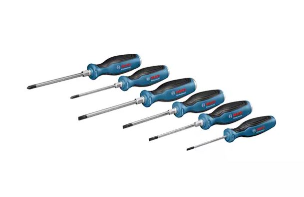 Set de 6 tournevis plat/PH Professional BOSCH 1600A016BF