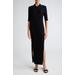 Elyna Rib Fitted Stretch Silk & Linen Sweater Dress