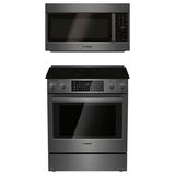 Bosch 800 Series 2 Piece Kitchen Package w/ 30" Slide-In Electric Range & 30" Over the Range Microwave, Stainless Steel | Wayfair