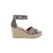 Treasure & Bond Wedges: Gray Snake Print Shoes - Women's Size 8 1/2