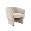 Fauteuil relax aux formes arrondies beige