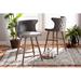 Alcott Hill® Britleigh 26.4" Counter Stool Wood in Gray | 37 H x 22 W x 20.1 D in | Wayfair 3854022C9CE1477CBBFBCBBF490EC99E